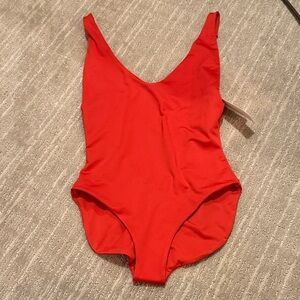 Fiesta Red The Minimalist Londre One Piece Swimsuit